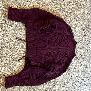 Topshop sweater in maroon size 4 US